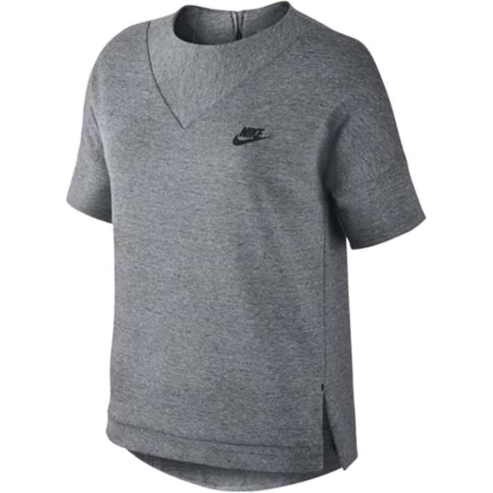 Nike Nike T Shirts Women's Gray Crew Neck Moderate