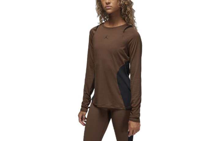 Jordan Jordan Sport Raglan Sleeve T Shirt Women's Brown
