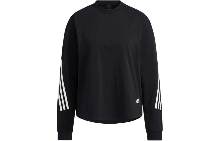 Adidas Adidas T Shirts Women's Black Crew Neck Moderate Straight Fit