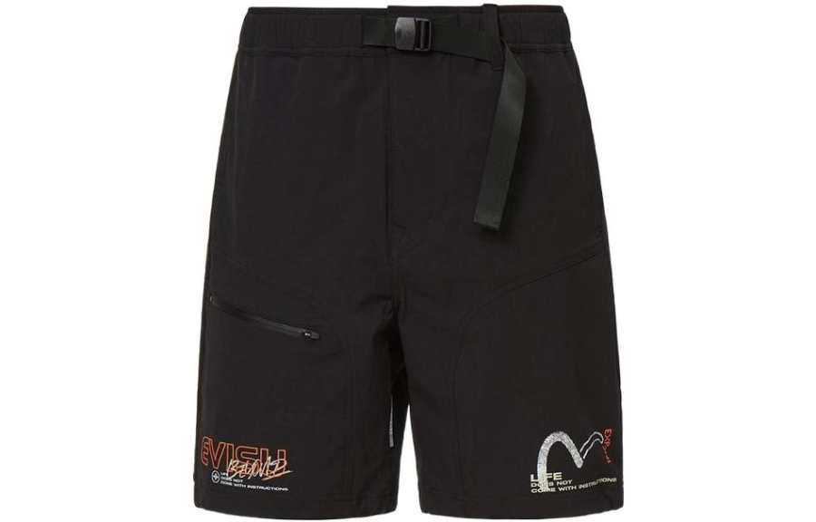 EVISU EVISU Sports Shorts Men's Black Moderate