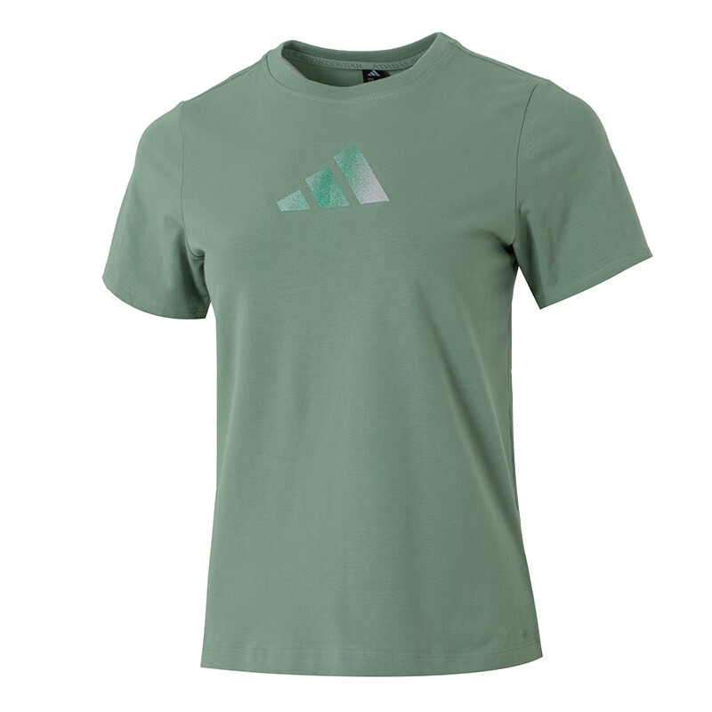 Adidas Adidas T Shirts Women's Green Crew Neck Moderate