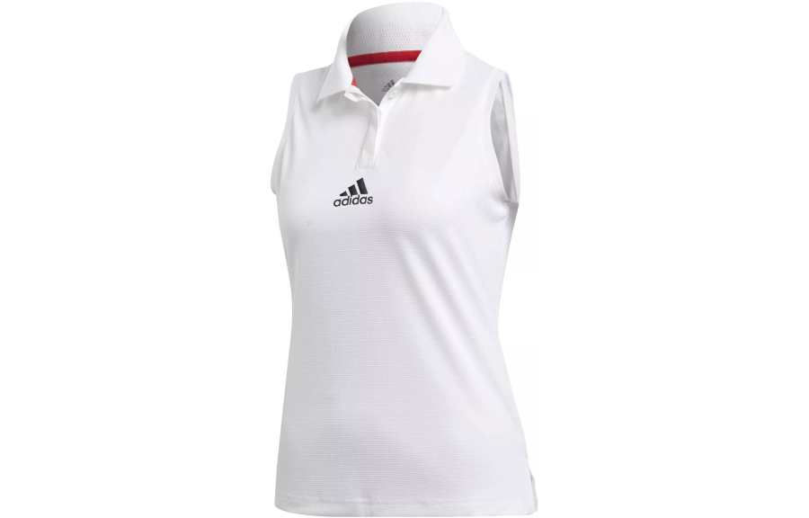 Adidas Adidas T Shirts Women's White Lapel Moderate Straight Fit