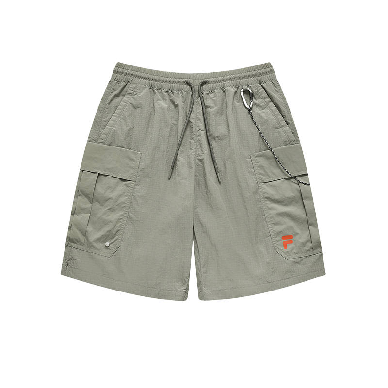 FILA FUSION Casual Shorts Men's Feather Gray green