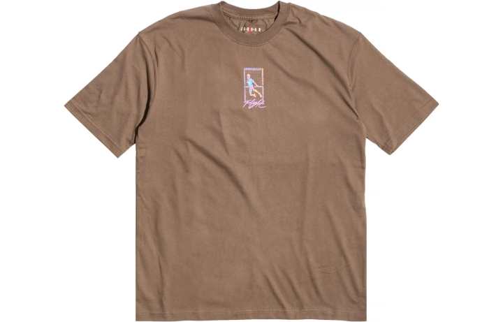 Jordan Jordan Flight Drop Shoulder Sleeve T Shirt Women's Brown