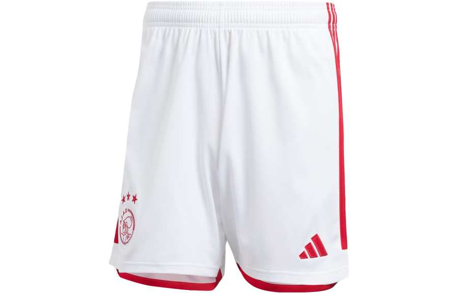 Adidas Adidas Ajax Amsterdam Soccer Bottoms Men's White Moderate Straight Fit Pants