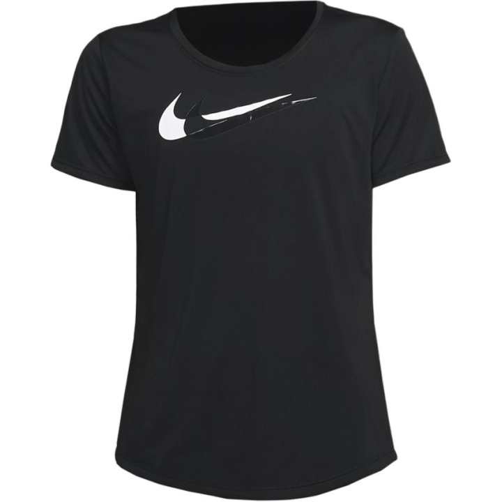 Nike Nike T Shirts Women's Black Crew Neck Moderate Straight Fit