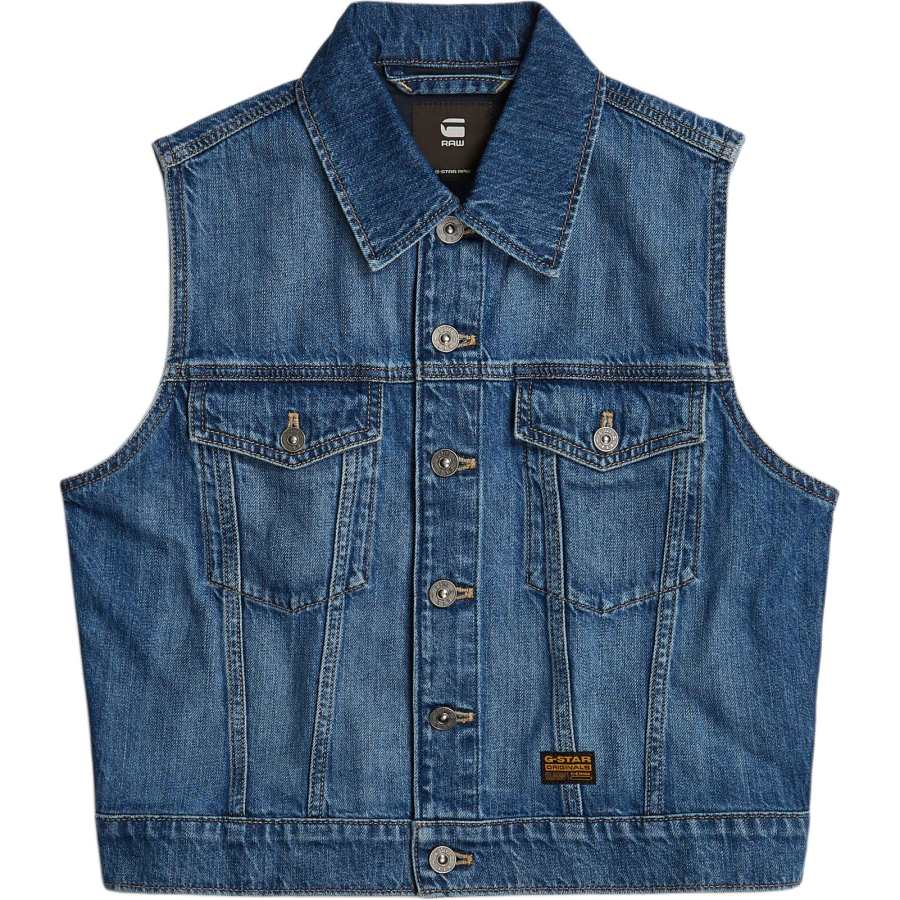G-STAR RAW G STAR RAW Tank Top Women's Faded By The Cliff's Edge Blue