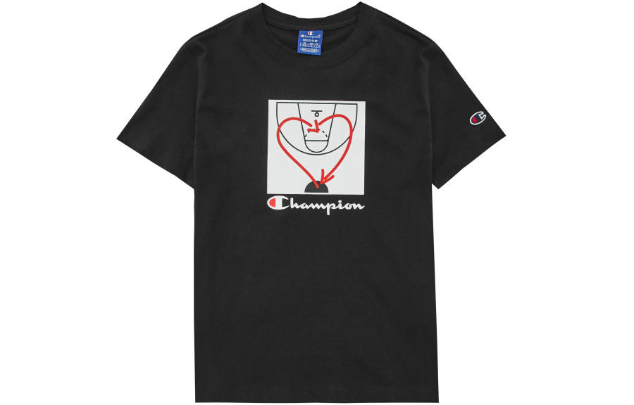Champion Drop Shoulder Sleeve T Shirt Women's Black