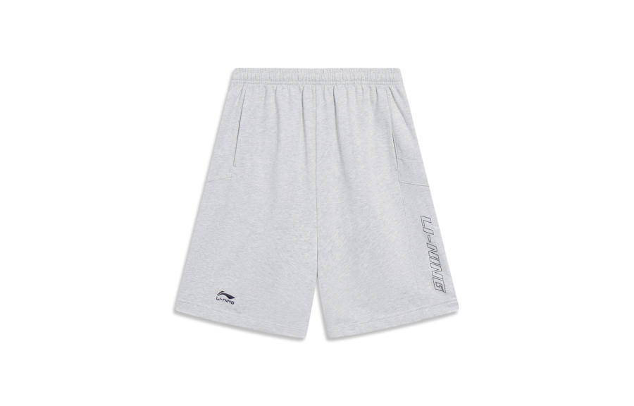 Li-Ning Li Ning Sports Life Collection Shorts Men's New Light Heather Gray