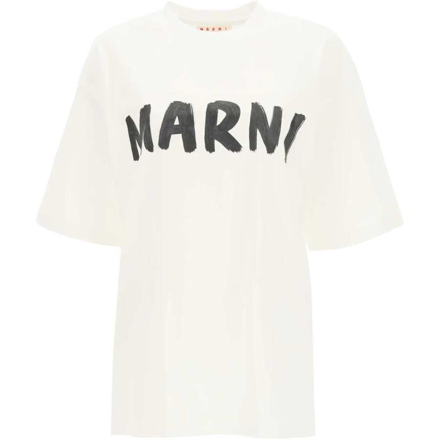 Marni Logo Printed Crewneck T-Shirt