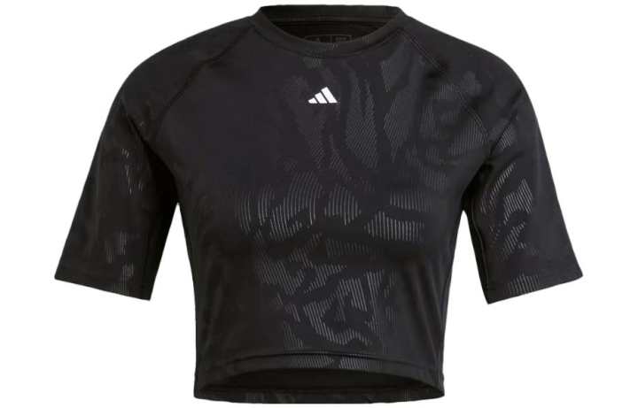 Adidas Adidas T Shirts Women's Black Crew Neck Moderate Other