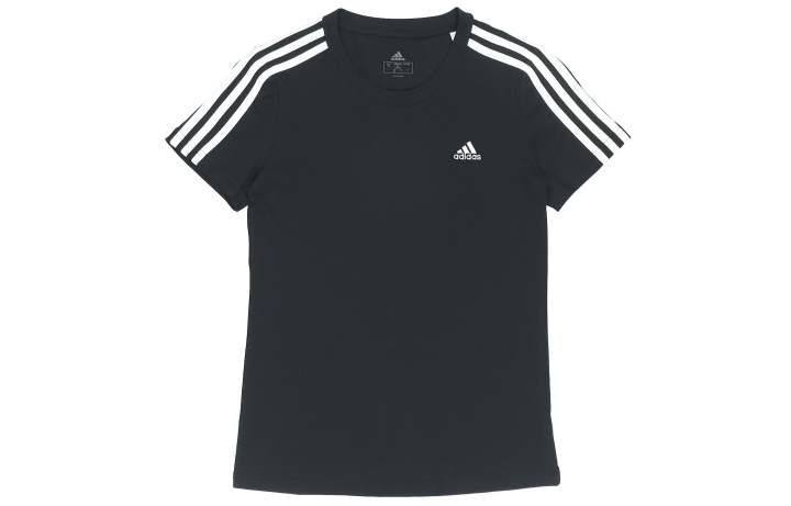 Adidas adidas Women's Essentials Slim 3-Stripes Tee Black