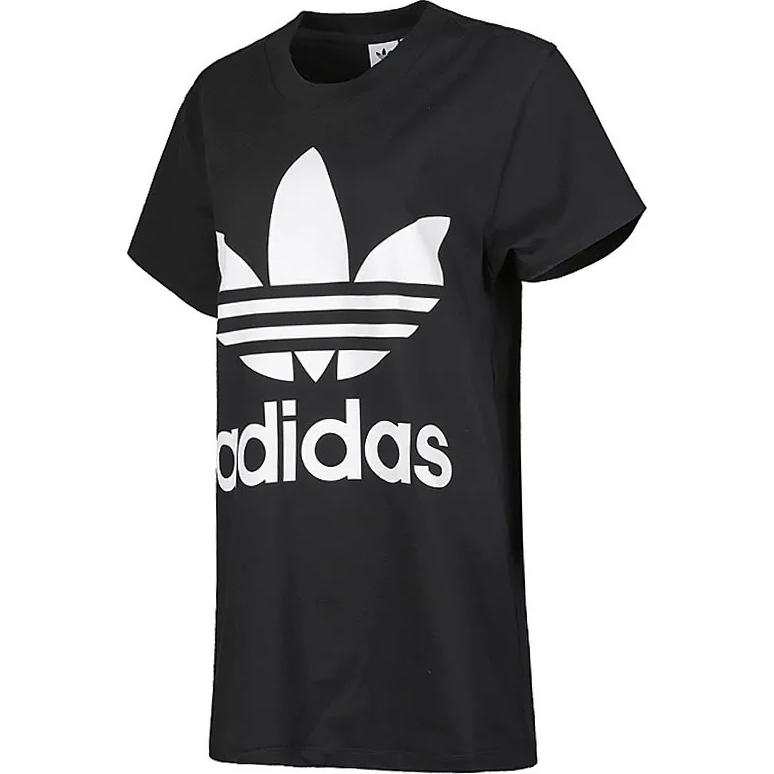 Adidas Originals Drop Shoulder Sleeve T Shirt Women's Black