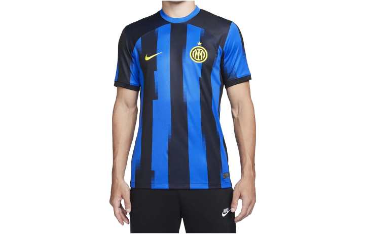 Nike Nike International Beige Blue Soccer Jerseys Men's Blue Thin