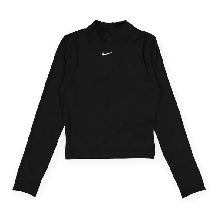Nike Nike Crop Tops Women's Black Crew Neck Moderate