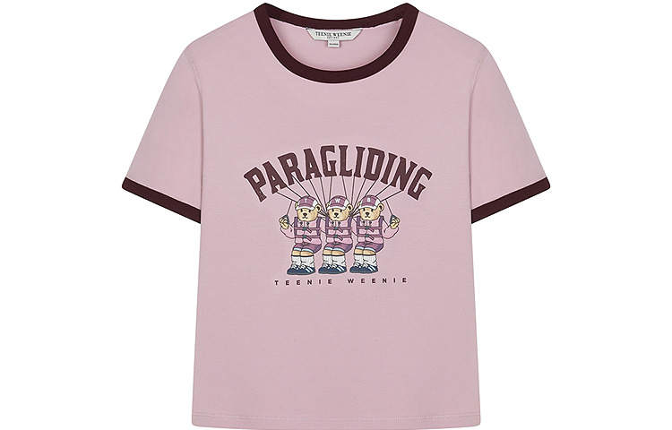 Teenie Weenie T Shirts Women's Crew Neck Moderate Straight Fit