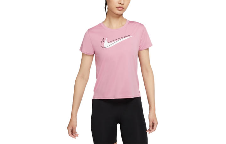 Nike Nike Set in Sleeve Running T Shirt Women's Pink
