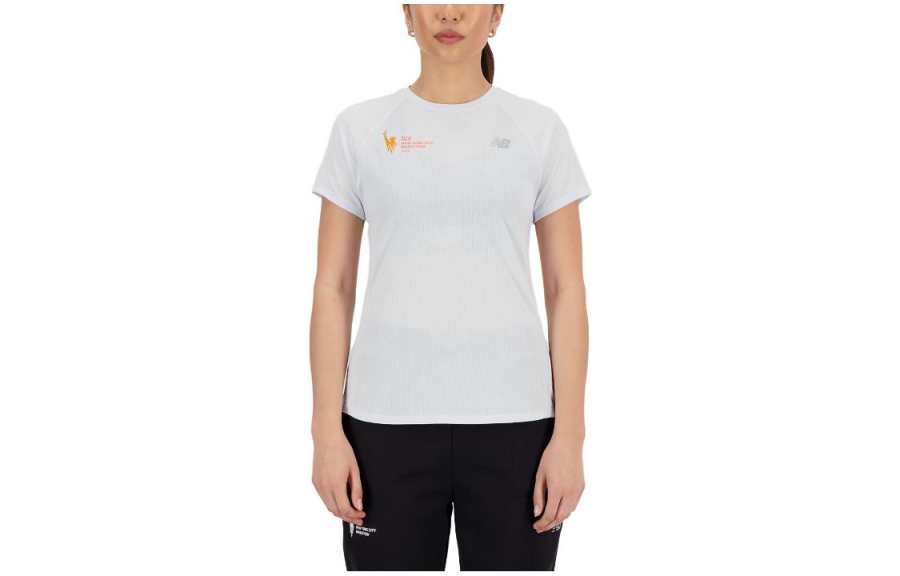 New Balance New Balance T Shirts Women's White Crew Neck Moderate Other