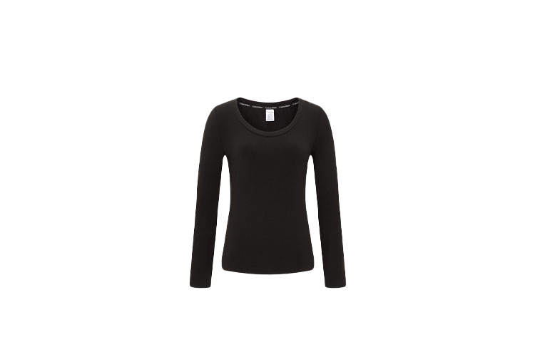 Calvin Klein T Shirts Women's Black Crew Neck Moderate Other