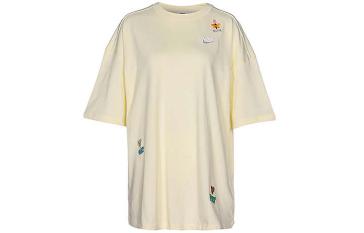 Nike Nike Drop Shoulder Sleeve T Shirt Women's Ecru