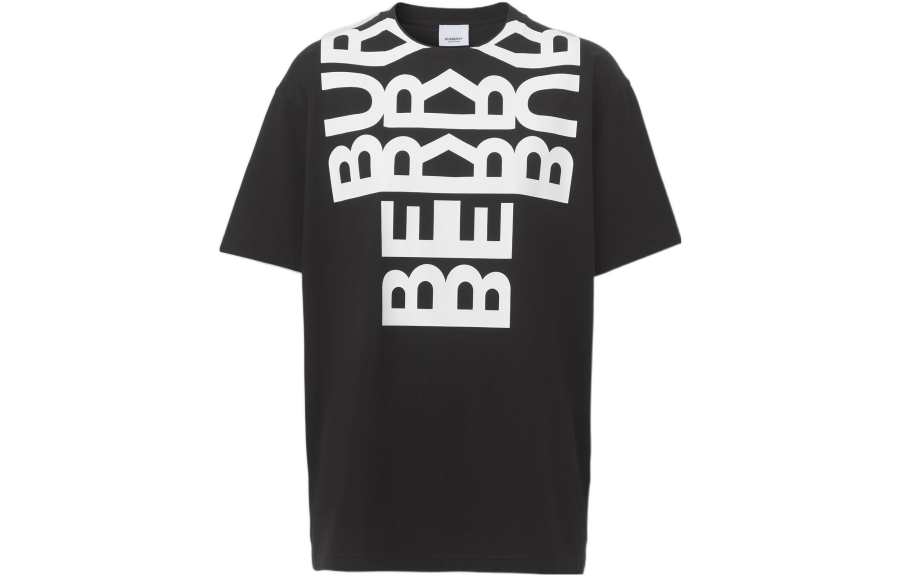 Burberry SS22 Drop Shoulder Sleeve T Shirt Women's Black