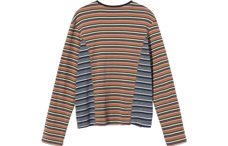 Stussy Stussy Mixed Stripe Long Sleeve 'Orange'
