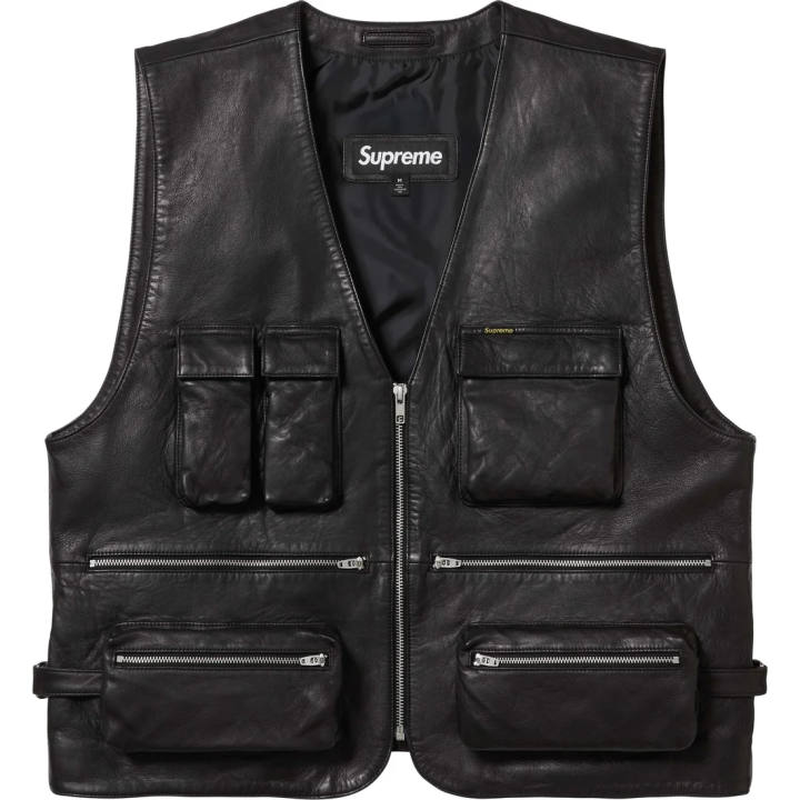 Supreme Supreme Leather Cargo Vest