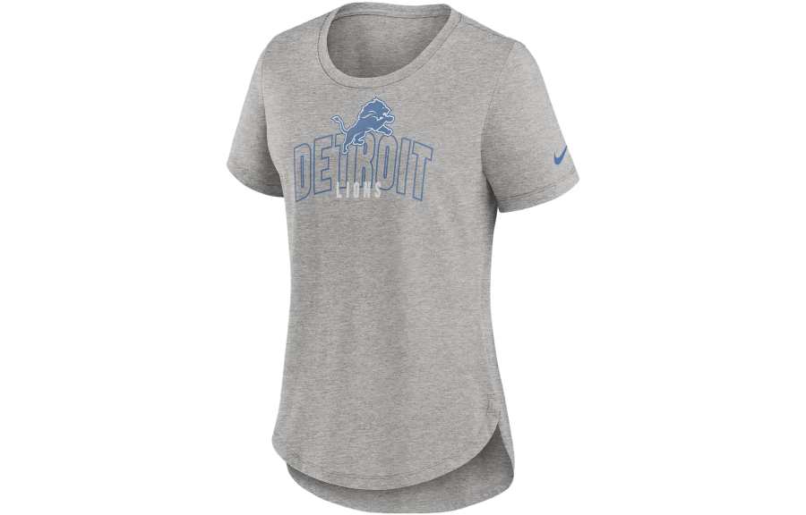 Nike Nike T Shirts Women's Charcoal Gray Crew Neck Moderate Straight Fit