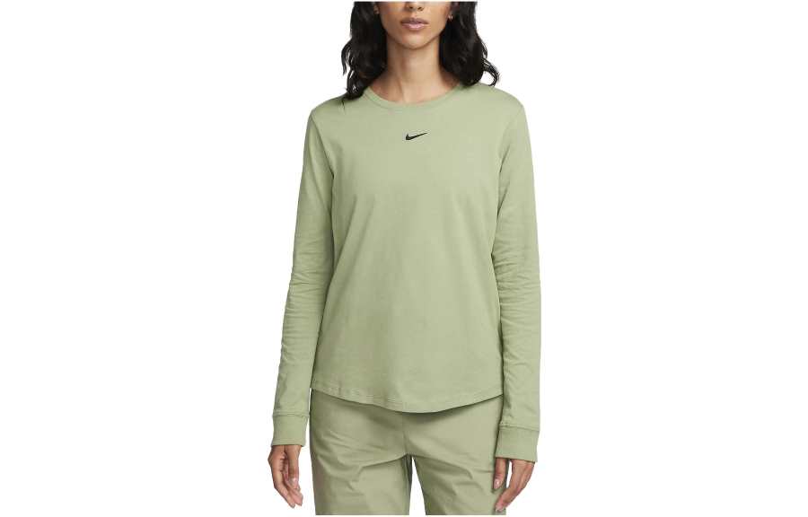 Nike Nike Sportswear Essentials T Shirts Women's Green Crew Neck Moderate