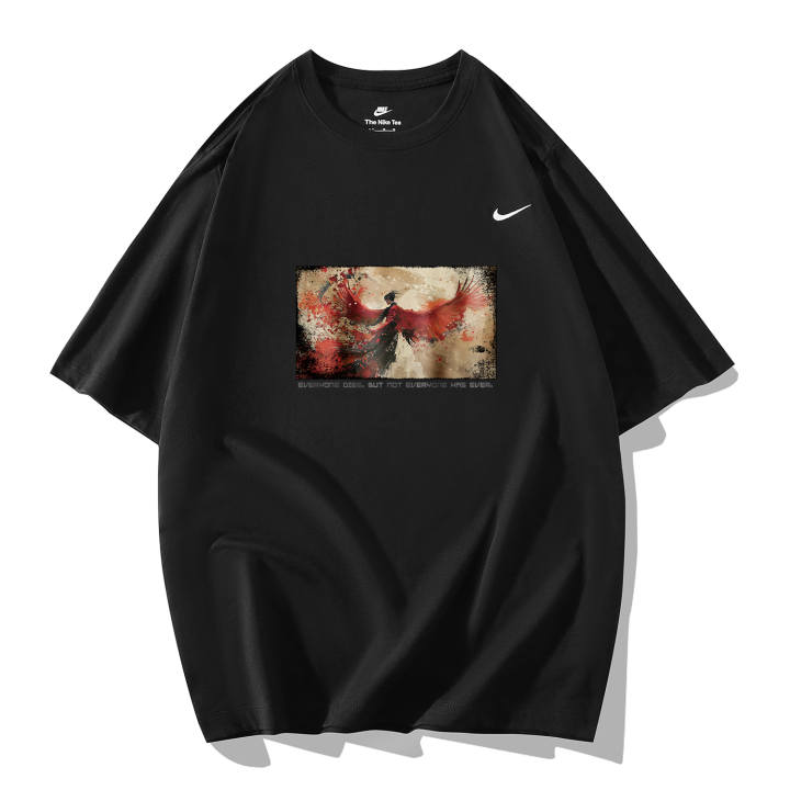 Nike Nike T Shirts Unisex Black Crew Neck Moderate Straight Fit