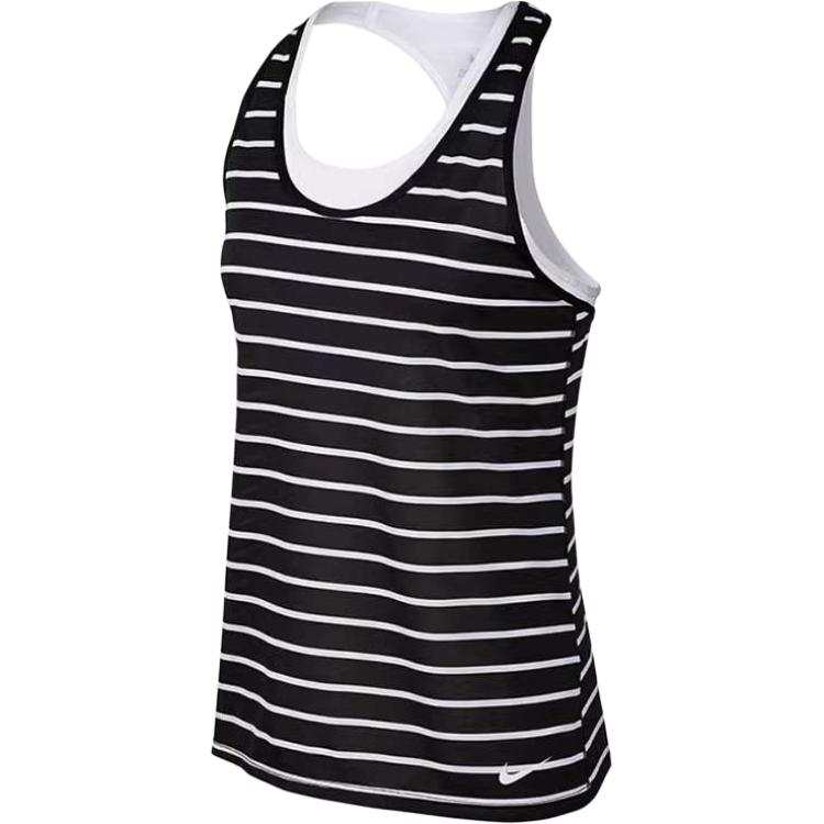 Nike Nike Tank Tops Women's Black U Neck Moderate Straight Fit