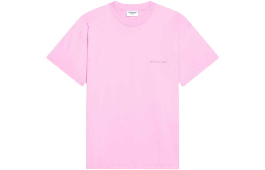 Balenciaga Logo T Shirt Pink
