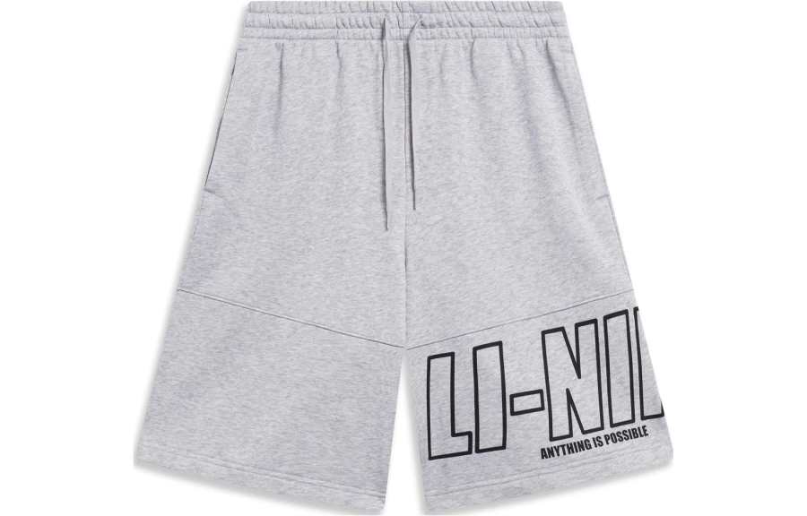 Li-Ning Li Ning Sports Fashion Collection Sports Shorts Men's Heather Gray