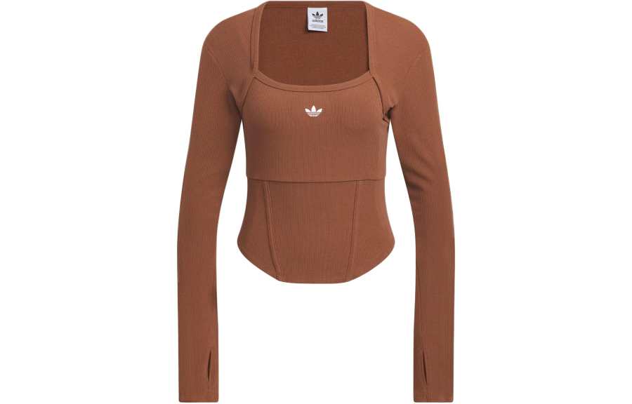 adidas originals Corset Long Sleeve Shirt Brown