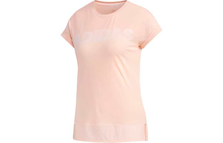 Adidas Adidas T Shirts Women's Pink Crew Neck Thin