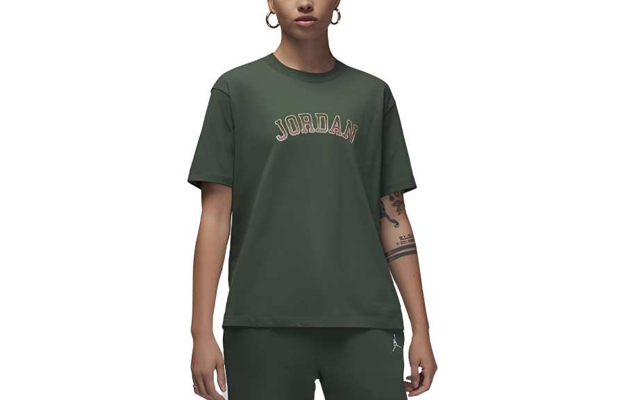 Jordan Jordan Drop Shoulder Sleeve T Shirt Women's Green