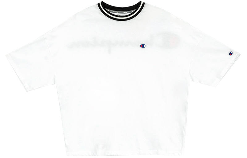 Champion Drop Shoulder Sleeve T Shirt Women's White Japan Version