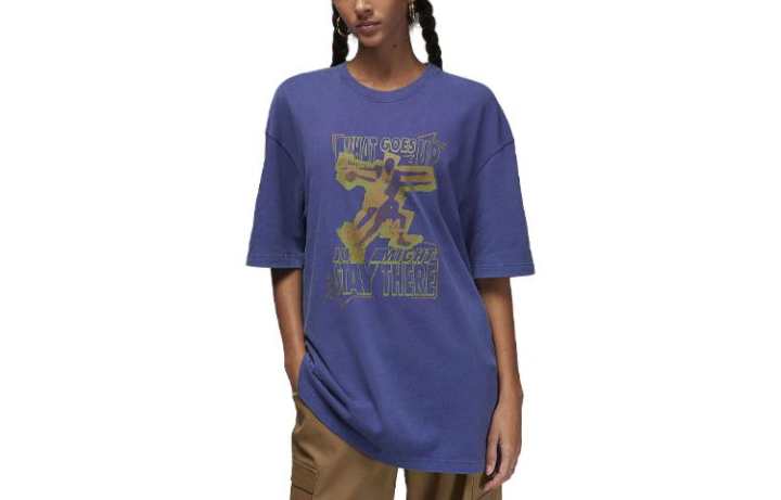Jordan Jordan Drop Shoulder Sleeve T Shirt Women's Sky Purple