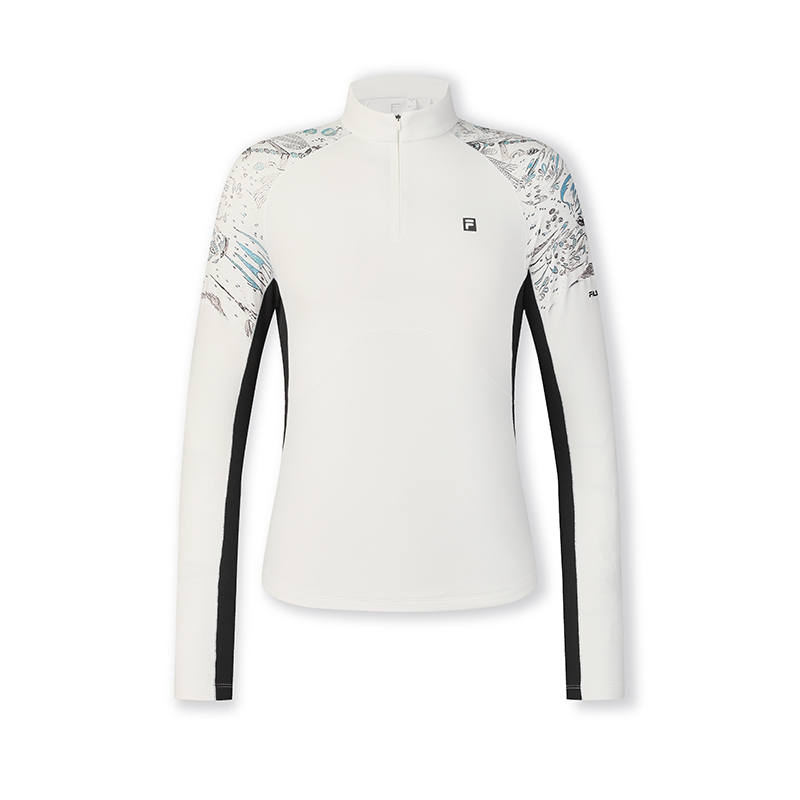 FILA T Shirts Women's Snow Stand Collar