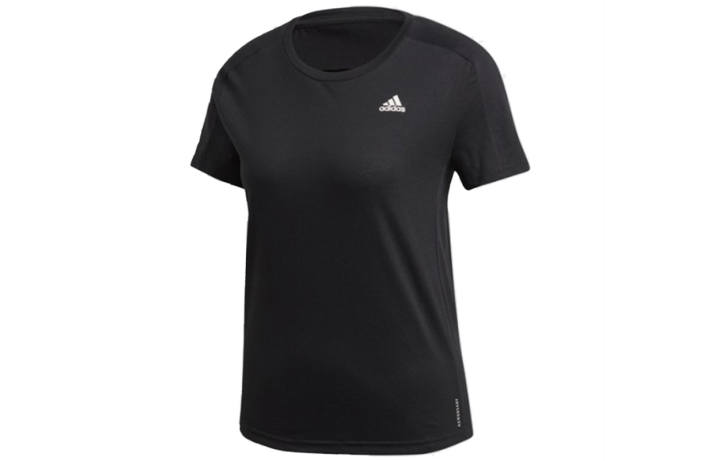 Adidas Adidas T Shirts Women's Black Crew Neck Moderate Straight Fit