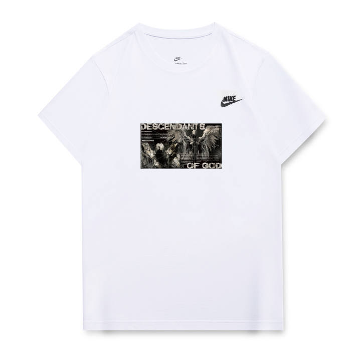 Nike Nike T Shirts Unisex White Crew Neck Moderate Straight Fit