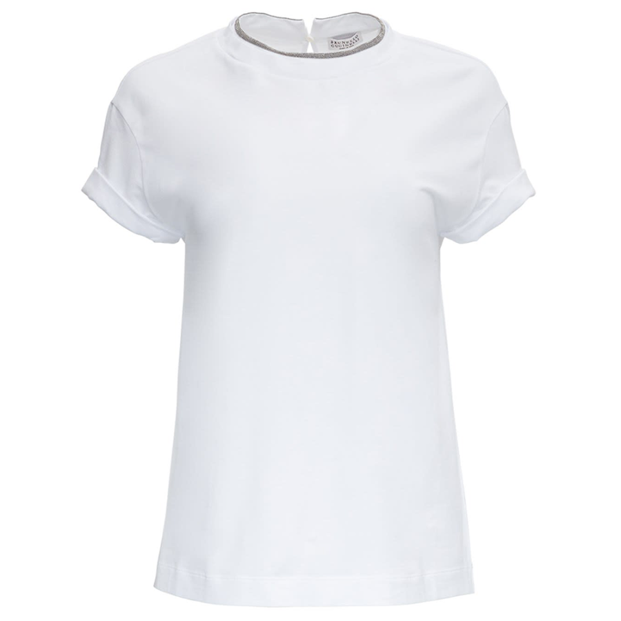 Brunello Cucinelli Embellished Crewneck T Shirt