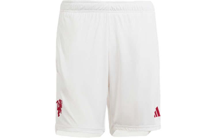 Adidas Adidas Manchester United Soccer Bottoms Men's White Moderate Straight Fit Pants