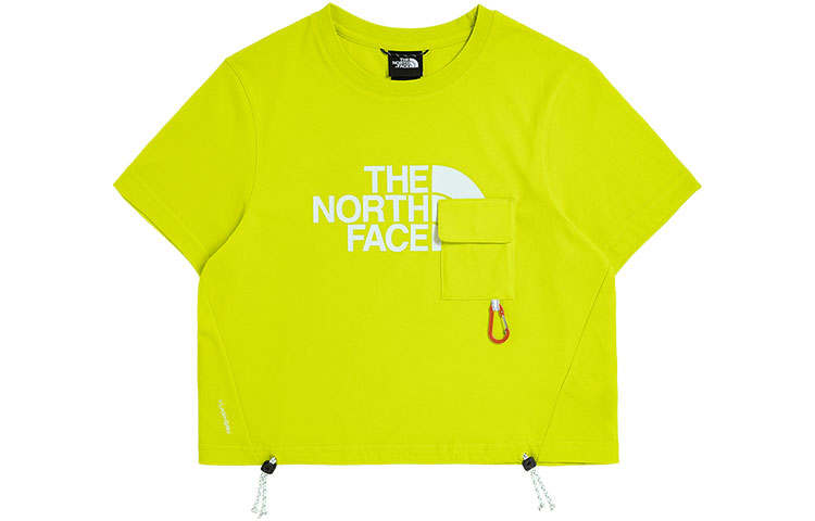 THE NORTH FACE Drop Shoulder Sleeve T Shirt Women's Yellow Green