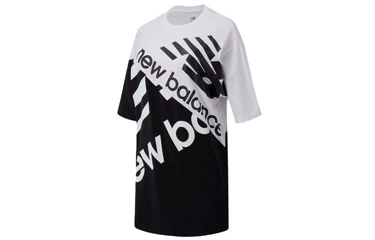 New Balance New Balance T Shirts Women's Black Crew Neck Moderate Straight Fit