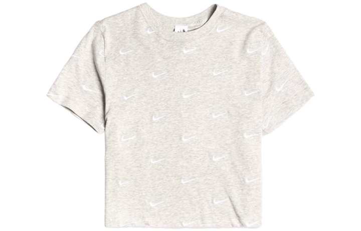 Nike Nike Crop Tops Women's Gray Crew Neck Moderate