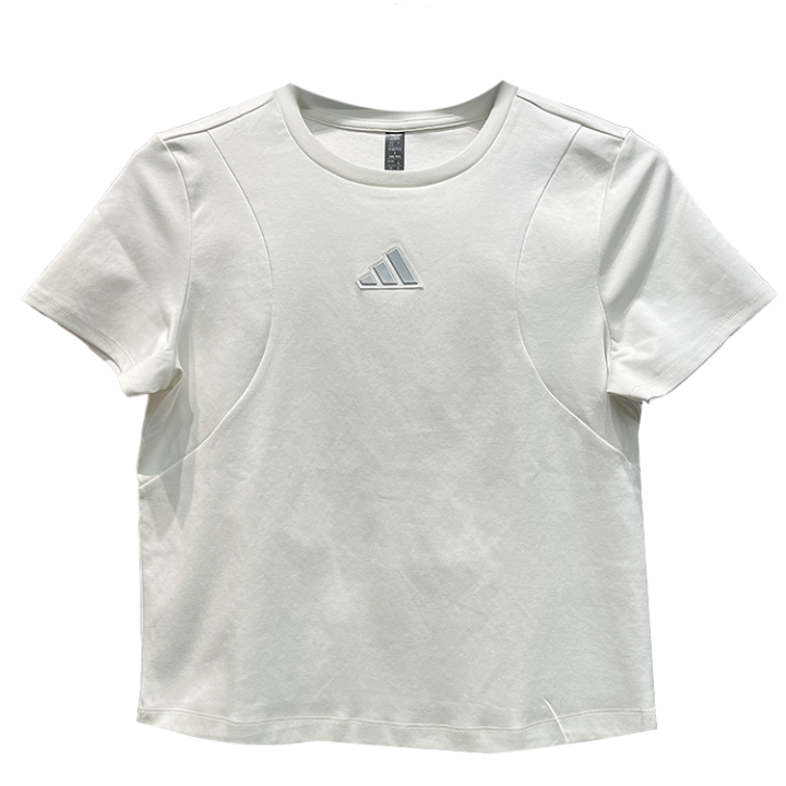 Adidas Adidas T Shirts Women's White Crew Neck Moderate