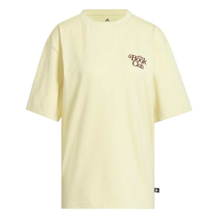 Adidas Adidas Drop Shoulder Sleeve T Shirt Women's Yellow Split