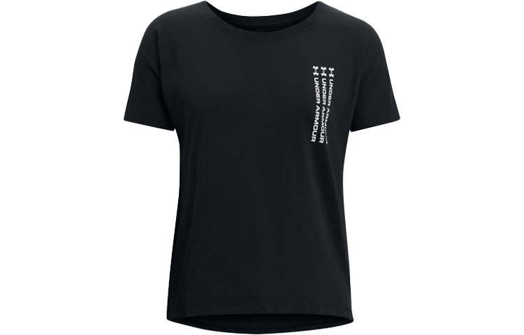 Under Armour Drop Shoulder Sleeve T Shirt Women's Black