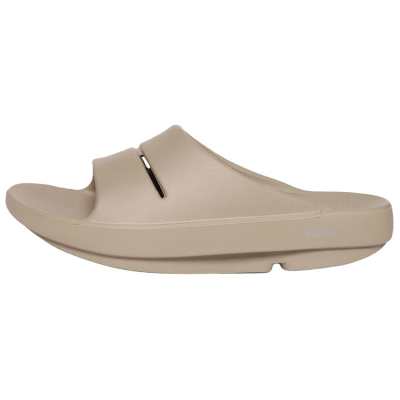 OOFOS Cushioning Slide Slippers Unisex Khaki Brown